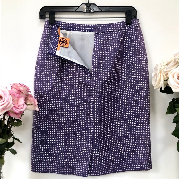 ❤️ TORY BURCH ❤️ Wool and Silk Pencil Skirt - Picture 3 of 9